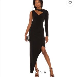 BCBG cutout body con black dress